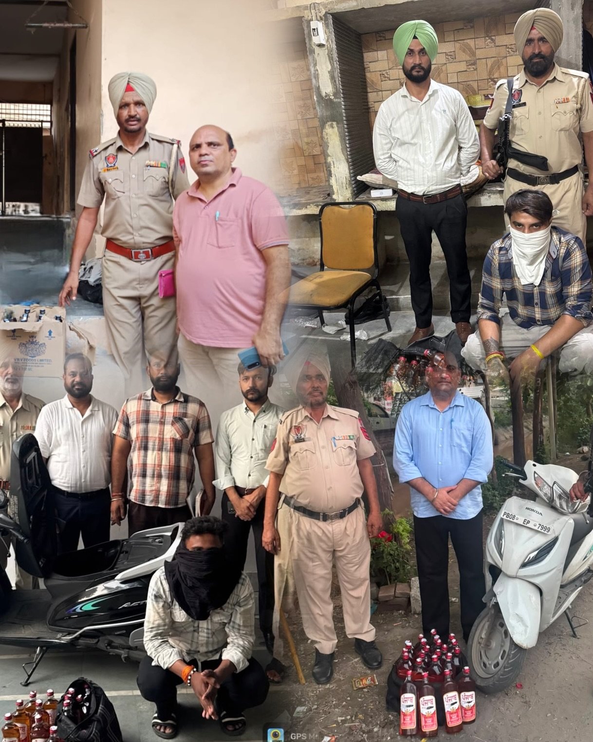 जालंधर में नाजायज शराब की अलग-अलग रेंज में कई जगह नाजायज शराब बरामद