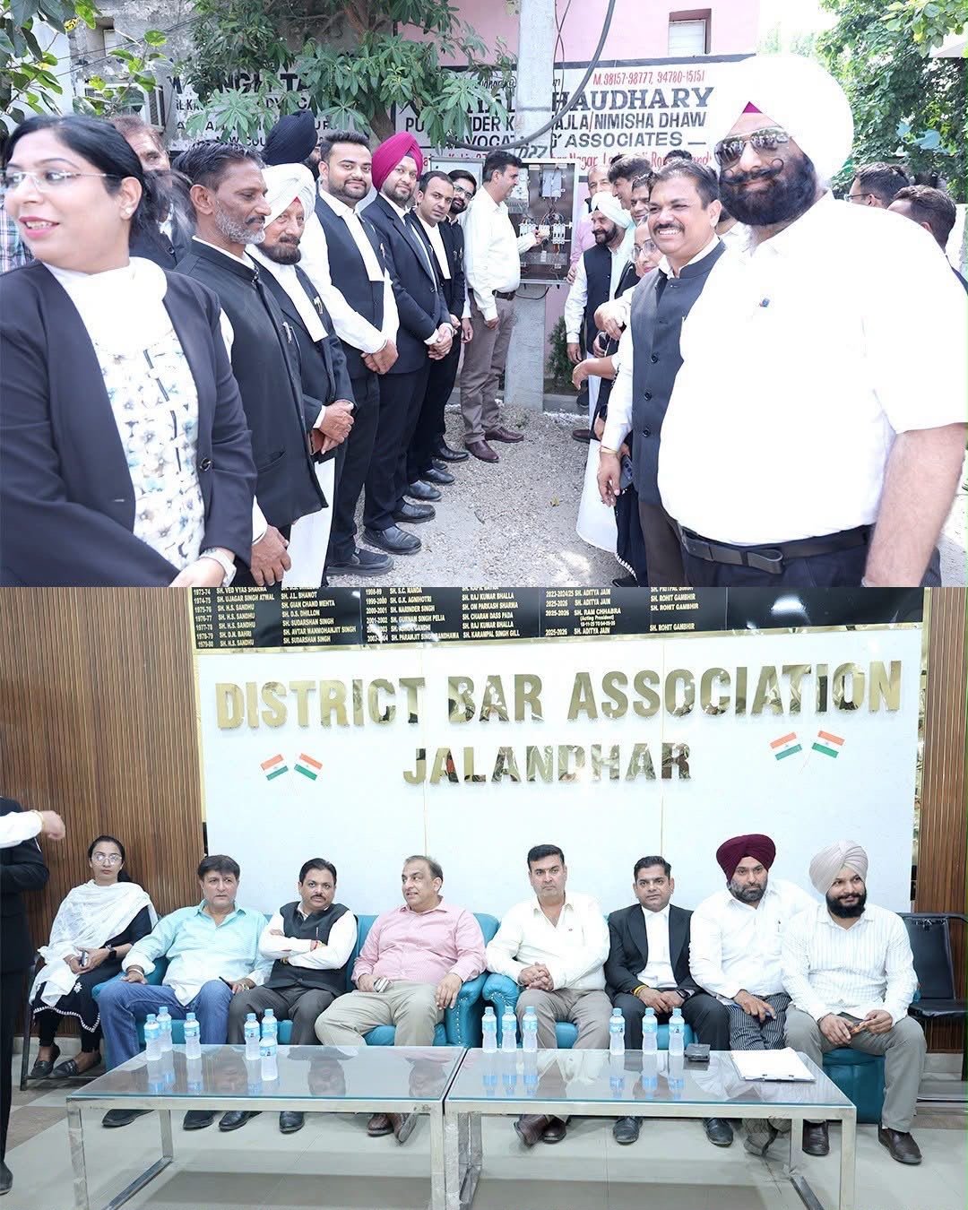 जिला बार परिसर में विकास को मिली नई रफ्तार, मेयर वनीत धीर ने हाई मास्ट लाइटों का किया उद्घाटन