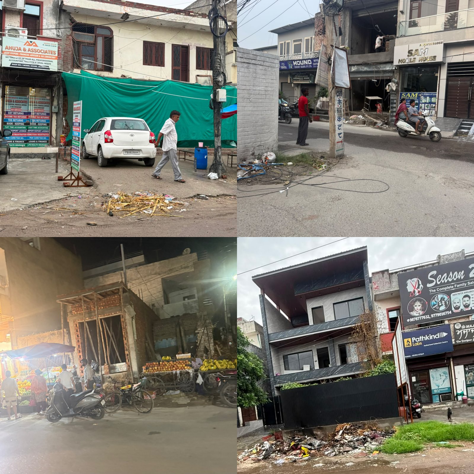 माडल हाउस वार्ड 43 में नाजायज कमर्शियल निर्माण ज़ोरों पर, तीन नाजायज शोरूम रातों रात तैयार