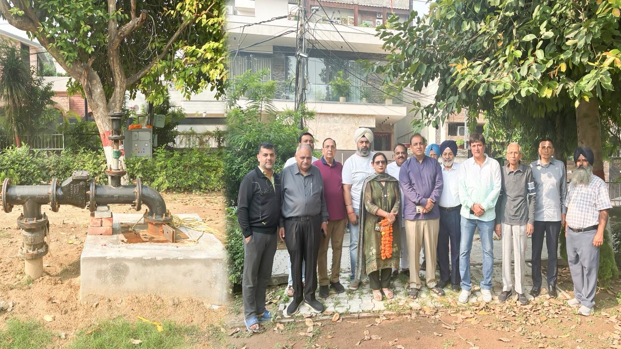 नितिन कोहली ने जवाहर नगर टेंकी वाली पार्क में 18 लाख रुपये की लागत से ट्यूबवेल का किया उद्घाटन