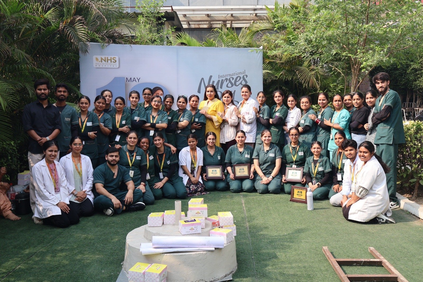 NHS अस्पताल द्वारा अंतरराष्ट्रीय नर्सिंग दिवस उत्साह और सम्मान के साथ मनाया गया