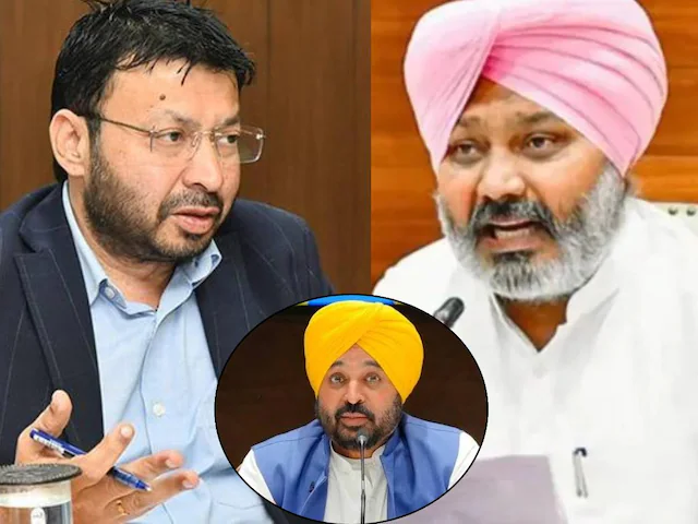 जेल भेजे गए भुल्लर के मंत्रालयों का हुआ बंटवारा, हरपाल चीमा को परिवहन और रवजोत सिंह को जेल विभाग की जिम्‍मेदारी