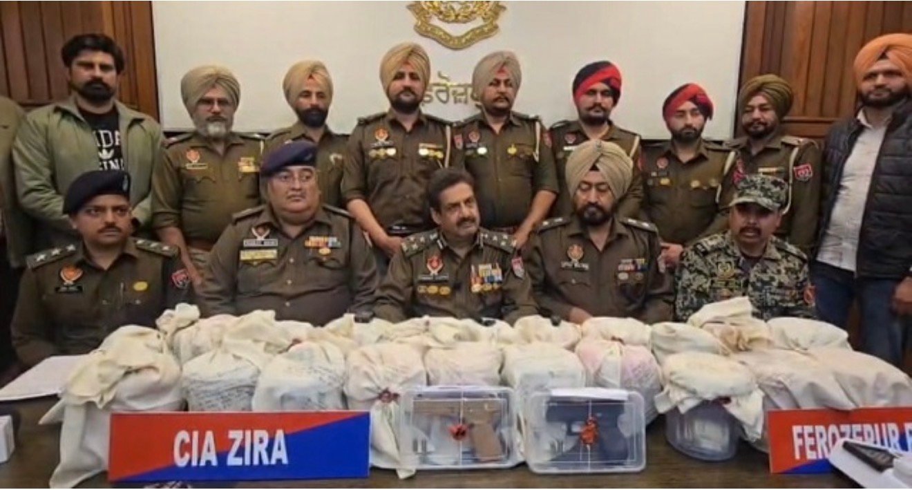 पंजाब में 22 किलो हेरोइन सहित 4 तस्करों को किया गिरफ्तार